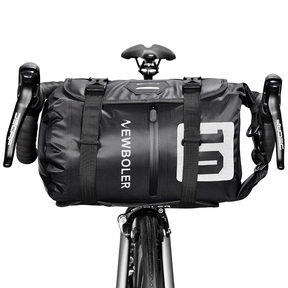 Bike Front Tube Bag Waterproof Bicycle Handlebar Basket Pack Cycling Front Frame Bicycle Accessories Waterproof Handlebar Bags Bike packing Bags Front Packs For Road Bicycles Bike Packing Accessories