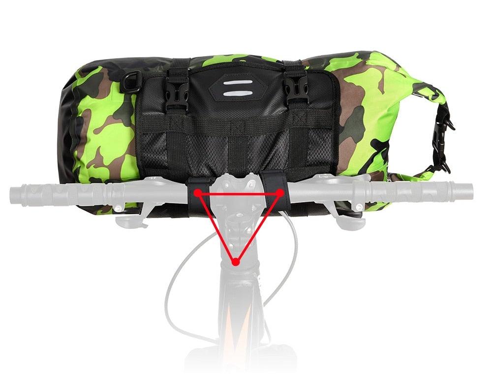 Bike Front Tube Bag Waterproof Bicycle Handlebar Basket Pack Cycling Front Frame Bicycle Accessories Waterproof Handlebar Bags Bike packing Bags Front Packs For Road Bicycles Bike Packing Accessories