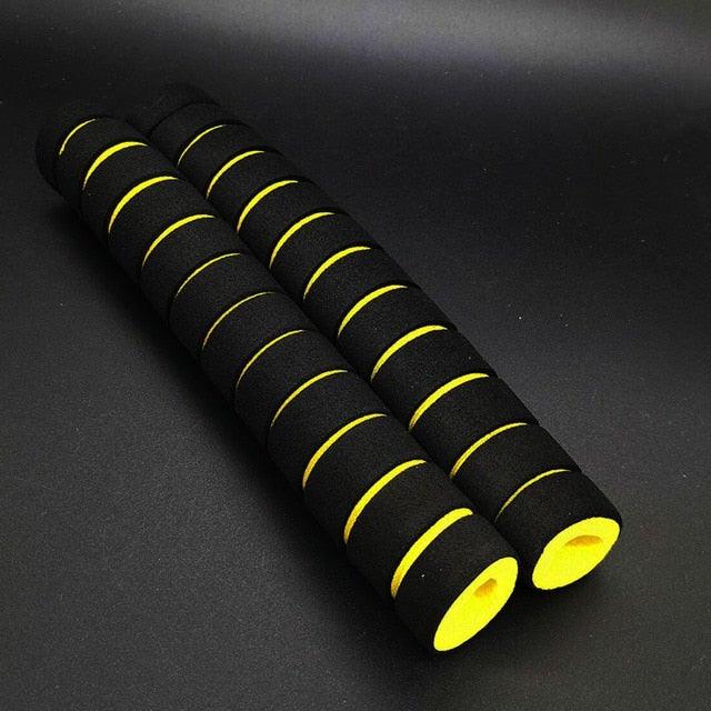 Bike Long Length Bike Racing Bicycle Handle Bar Foam Sponge Grip Cover Non-slip Soft Handlebar Bike Bar Grips Foam Single Bicycle Handle Bar Soft Comfortable Non-Slip Bike Handle Grips For Mountain 12/22cm