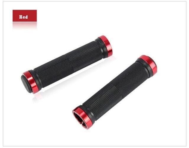 Bike Road Cycling Bicycle Handlebar Cover Grips Soft Rubber Anti-Slip Bike Handle Grip Lock Bar Non-Slip-Rubber Bicycle Handle Grip With Aluminum Lock Bike Grip For Scooter Cruiser Tricycle Wheel Chair Mountain Road Urban Foldable Bike