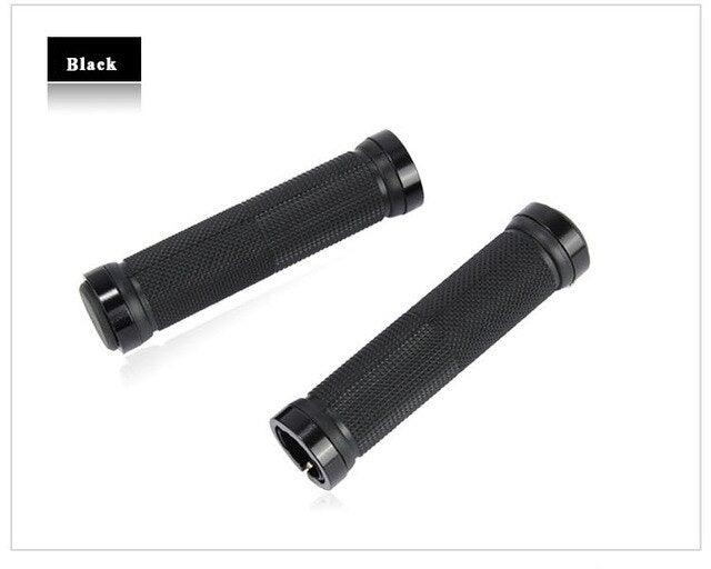 Bike Road Cycling Bicycle Handlebar Cover Grips Soft Rubber Anti-Slip Bike Handle Grip Lock Bar Non-Slip-Rubber Bicycle Handle Grip With Aluminum Lock Bike Grip For Scooter Cruiser Tricycle Wheel Chair Mountain Road Urban Foldable Bike