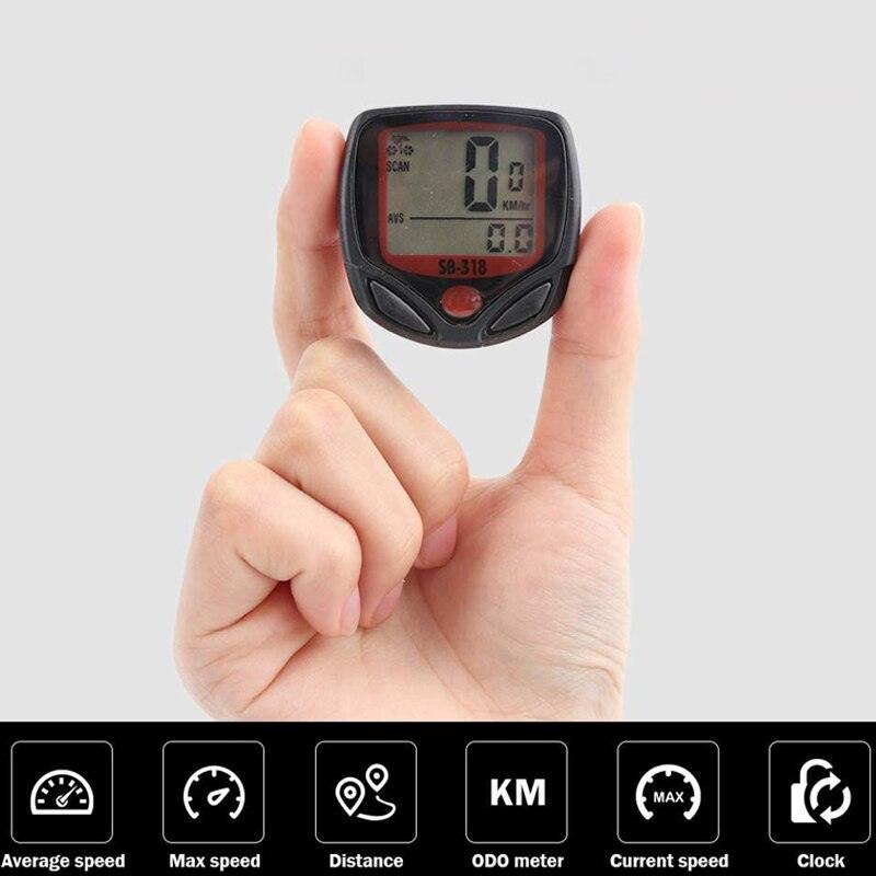 Bike Speedometer Waterproof Wired Digital Bike Ride Odometer Bicycle Cycling Speed Counter Bicycle Accessories Waterproof Cycling Odometer With Automatic Wake-Up Multi-Function LCD Backlight Display Bicycle Computer Best For Bikers