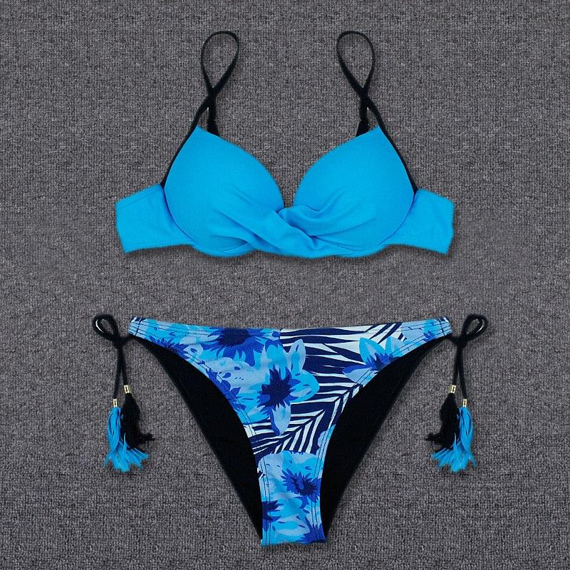 Bikini Push Up Swimwear  Bikini Set Pink Swimwear Women Micro Swimsuit Female Bandage Bikini Beach Wear Swimming Two-Piece Swimsuit Summer Swimsuit for Women