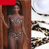 Bikini Set High Cut Solid  Swimsuit Women Swimwear Push Up Bathing Suit Beachwear Leopard Bikini Women's Ribbed Underwire Bikini High Cut Bikini V Swimwear Butterfly Print High Leg Bikini Swimsuit