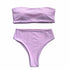 Bikini Set Summer Swimwear Beach Women's Swimsuit Bathing Suit Push Up Brazilian Bikini Women’s Two-Piece  Strapless Padded High Cut Bathing Suit Swimwear