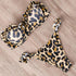 Bikini Swimwear Women Swimsuit  Leopard Bikini Set Women's Halter Triangle Bikini Bottom Cheeky Two Piece Swimsuits Push Up Bathing Suit Female Summer Beach Wear