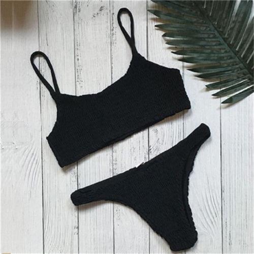 Bikinis Women Swimwear Two Piece Set Women Plus Size Swimwear Bandage Push-Up Padded Bra Bikini Set Swimsuit Bathing Suit Women Push-up Padded Bra Bandage Bikini Set Swimsuit Swimwear Bathing