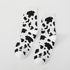 Black And White Embroidery Female Tide Socks Shallow Mouth Summer Cartoon Cow Cute Fashion Boat Socks Unisex Men And Women Cotton Ankle Socks