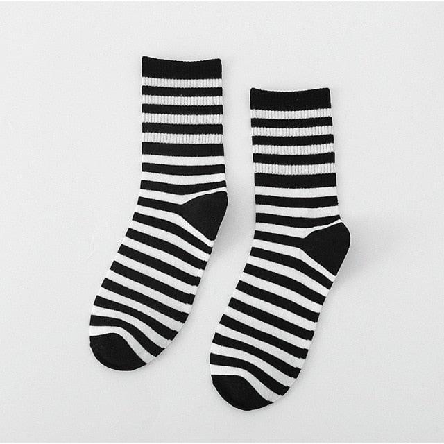 Black And White Embroidery Female Tide Socks Shallow Mouth Summer Cartoon Cow Cute Fashion Boat Socks Unisex Men And Women Cotton Ankle Socks