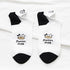 Black And White Embroidery Female Tide Socks Shallow Mouth Summer Cartoon Cow Cute Fashion Boat Socks Unisex Men And Women Cotton Ankle Socks