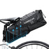 Black Bike Bag Bicycle Bag Cycle Cycling Bike Seat Bag Bags Accessories Waterproof Bike Packing Bags Large Bike Bags Fully Waterproof Bike Bag Under Seat Roll Up Cycling Rear Tail Pack