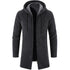 Black Business Autumn Cashmere Jacket Men's Winter Coat Windbreaker Unique Design New Style Warm Hooded Jacket For Men Soft Comfortable Heavyweight Jackets