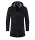 Black Business Autumn Cashmere Jacket Men's Winter Coat Windbreaker Unique Design New Style Warm Hooded Jacket For Men Soft Comfortable Heavyweight Jackets