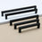 Black Cabinet Handle Square Furniture Hardware Stainless Steel Kitchen Door Knobs Cupboard Wardrobe Drawer Pulls Furniture Handle Drawer Pull Hardware Stainless Steel Kitchen Drawer Pulls Cabinet Handles