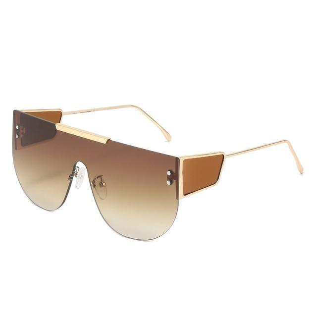 Black Fashionable Hot Shield Sunglasses For Women And Men Luxury Gradients Stylish Lens New Colourful Frame New Oval Sunglasses For Women And Men