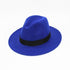 Black Fedora Hat Unisex Wide Brim Hat Autumn Winter Fedora Hat Wide Cap Winter Wool Classic Hat Men Elegant Gentleman Hat For Party