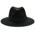 Black Fedora Hat Unisex Wide Brim Hat Autumn Winter Fedora Hat Wide Cap Winter Wool Classic Hat Men Elegant Gentleman Hat For Party