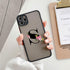 Black Initial Letter Phone Case for iPhone Camera Protect Transparent Art Letters Phone Case For iPhone 13 12 Soft Silicone Cover