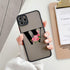 Black Initial Letter Phone Case for iPhone Camera Protect Transparent Art Letters Phone Case For iPhone 13 12 Soft Silicone Cover