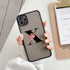 Black Initial Letter Phone Case for iPhone Camera Protect Transparent Art Letters Phone Case For iPhone 13 12 Soft Silicone Cover