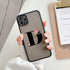 Black Initial Letter Phone Case for iPhone Camera Protect Transparent Art Letters Phone Case For iPhone 13 12 Soft Silicone Cover