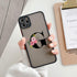 Black Initial Letter Phone Case for iPhone Camera Protect Transparent Art Letters Phone Case For iPhone 13 12 Soft Silicone Cover