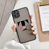 Black Initial Letter Phone Case for iPhone Camera Protect Transparent Art Letters Phone Case For iPhone 13 12 Soft Silicone Cover