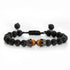 Black Lava Stone Crown Charm Tiger Eye Beads Bracelet For Men Women Braided Bracelets Handmade Adjustable Couple Distance Bracelets Lava Stone Beads Essential Oil Diffuser Adjustable Bracelet With King Queen Crown Charm