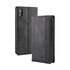 Black Leather Case for iPhone 11 12 13 14 Pro XS Max XR X 8 7 6S 6 Plus Magnet Flip Case Cover For iPhone Business Wallet Leather Case with Magnetic Flip Card Holder Kickstand Full Body Protective Anti-Drop Phone Case