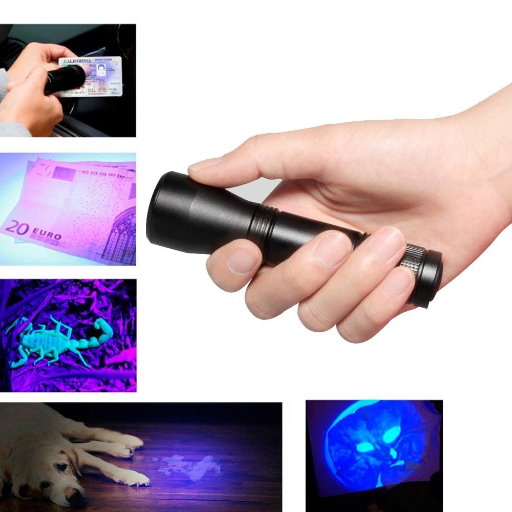 Black Light Flashlight UV Flashlight Super Bright LED Tactical Flashlights 1200 Lumen Rechargeable LED Zoomable UV Torch Waterproof Flashlight Lamp For Pet Urine Stains Detection/Camping - STEVVEX Lamp - 200, Flashlight, Gadget, Headlamp, Headlight, lamp, LED Flashlight, Rechargeable Flashlight, Rechargeable Headlamp, Rechargeable Headlight, Rechargeable Headtorch, Rechargeable Torchlight, Zoomable Flashlight, Zoomable Headlamp, Zoomable Headlight - Stevvex.com