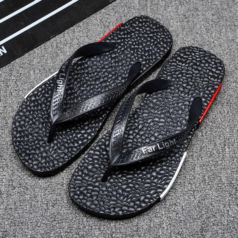 Black Man House Slippers Elegant Flip Flop Pool Slippers Summer Sandals  Men's Shoes Breathable Air Mesh Comfortable Leather Flip Flops Non-Slip Sport Cushion Beach Outdoor Walking Slippers