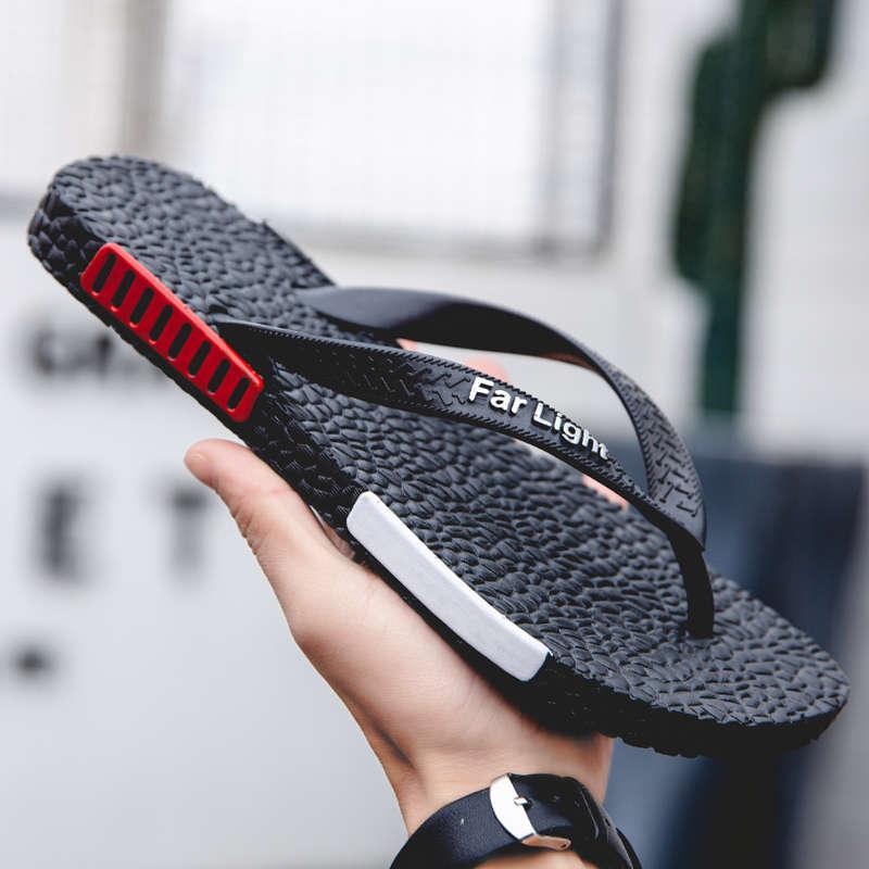 Black Man House Slippers Elegant Flip Flop Pool Slippers Summer Sandals  Men's Shoes Breathable Air Mesh Comfortable Leather Flip Flops Non-Slip Sport Cushion Beach Outdoor Walking Slippers