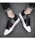 Black Mens Fashion Sneakers Breathable Skateboard Shoes High Quality Trainers Shoes Casual Genuine Leather Casual Shoes Fashion Comfortable Walking Shoes