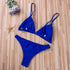 Black Micro Bikini Set Women 2 Pieces Swimsuit Swimwear Push Up Padded Bra Thongs Bathing Suit Beachwear Women's Tie Side Bottom Padded Top Triangle Bikini Bathing Suit