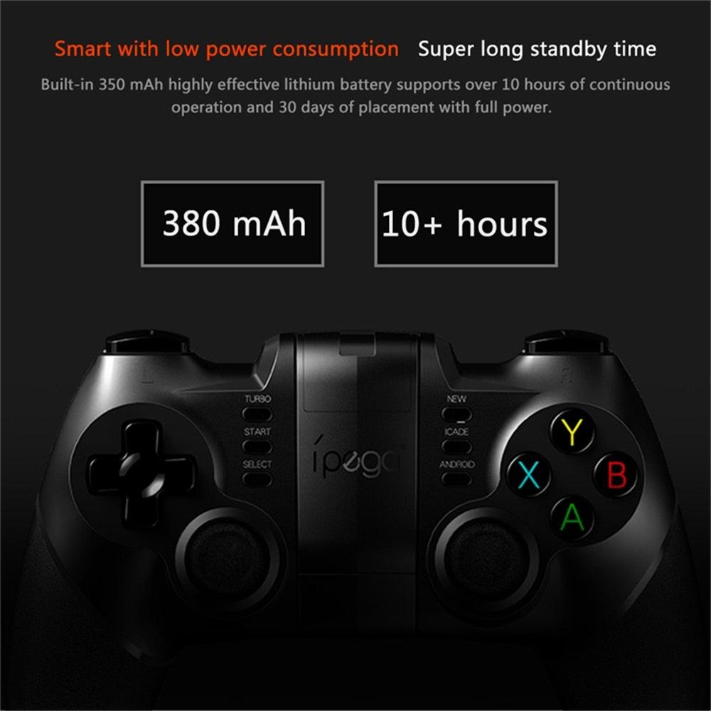 Black Solid Bluetooth Joystick Smartphone Trigger Gamepad Controller Compatible With TV PC Laptop - STEVVEX Game - 221, all in one game controller, best quality joystick, bluetooth wireless gamepad, compatible with mobile phone, controller for mobile, Controller For Mobile Phone, controller for pc, game, Game Controller, Game Pad, game pad for phone, Game Pads for mobile, Game Pads for phone, gamepad controller, gamepad joystick, joystick, joystick for games - Stevvex.com