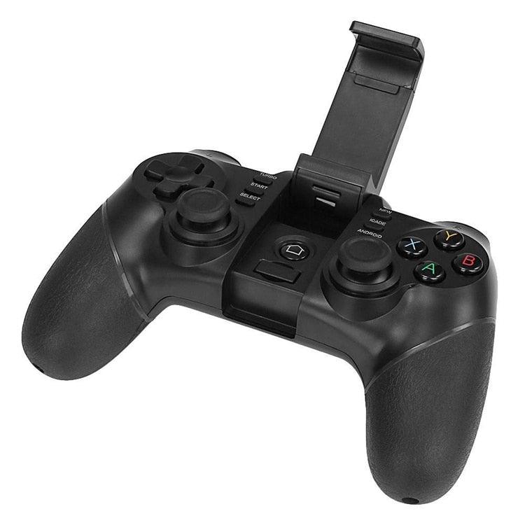 Black Solid Bluetooth Joystick Smartphone Trigger Gamepad Controller Compatible With TV PC Laptop - STEVVEX Game - 221, all in one game controller, best quality joystick, bluetooth wireless gamepad, compatible with mobile phone, controller for mobile, Controller For Mobile Phone, controller for pc, game, Game Controller, Game Pad, game pad for phone, Game Pads for mobile, Game Pads for phone, gamepad controller, gamepad joystick, joystick, joystick for games - Stevvex.com