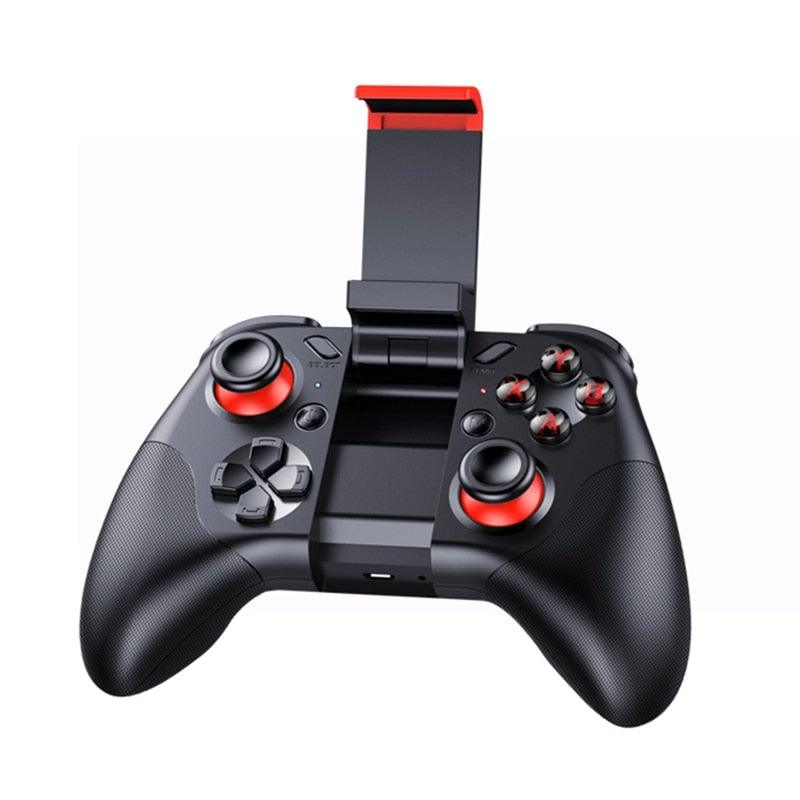 Black Solid Bluetooth Joystick Smartphone Trigger Gamepad Controller Compatible With TV PC Laptop - STEVVEX Game - 221, all in one game controller, best quality joystick, bluetooth wireless gamepad, compatible with mobile phone, controller for mobile, Controller For Mobile Phone, controller for pc, game, Game Controller, Game Pad, game pad for phone, Game Pads for mobile, Game Pads for phone, gamepad controller, gamepad joystick, joystick, joystick for games - Stevvex.com