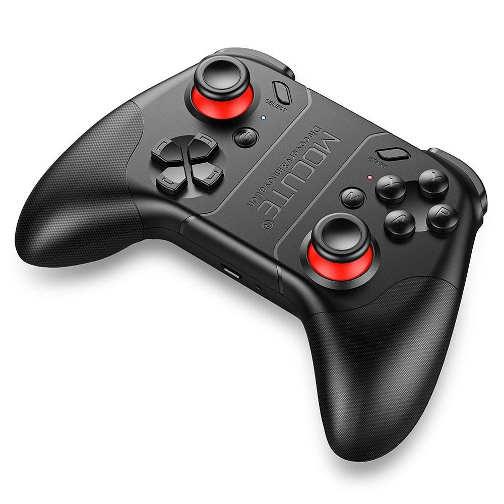 Black Solid Bluetooth Joystick Smartphone Trigger Gamepad Controller Compatible With TV PC Laptop - STEVVEX Game - 221, all in one game controller, best quality joystick, bluetooth wireless gamepad, compatible with mobile phone, controller for mobile, Controller For Mobile Phone, controller for pc, game, Game Controller, Game Pad, game pad for phone, Game Pads for mobile, Game Pads for phone, gamepad controller, gamepad joystick, joystick, joystick for games - Stevvex.com