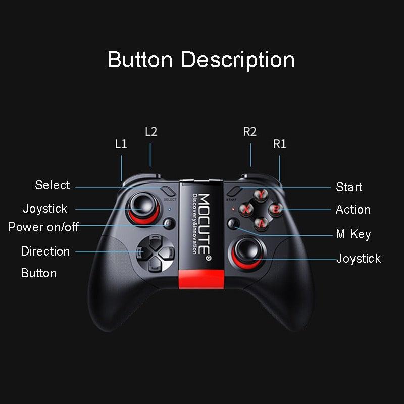 Black Solid Bluetooth Joystick Smartphone Trigger Gamepad Controller Compatible With TV PC Laptop - STEVVEX Game - 221, all in one game controller, best quality joystick, bluetooth wireless gamepad, compatible with mobile phone, controller for mobile, Controller For Mobile Phone, controller for pc, game, Game Controller, Game Pad, game pad for phone, Game Pads for mobile, Game Pads for phone, gamepad controller, gamepad joystick, joystick, joystick for games - Stevvex.com