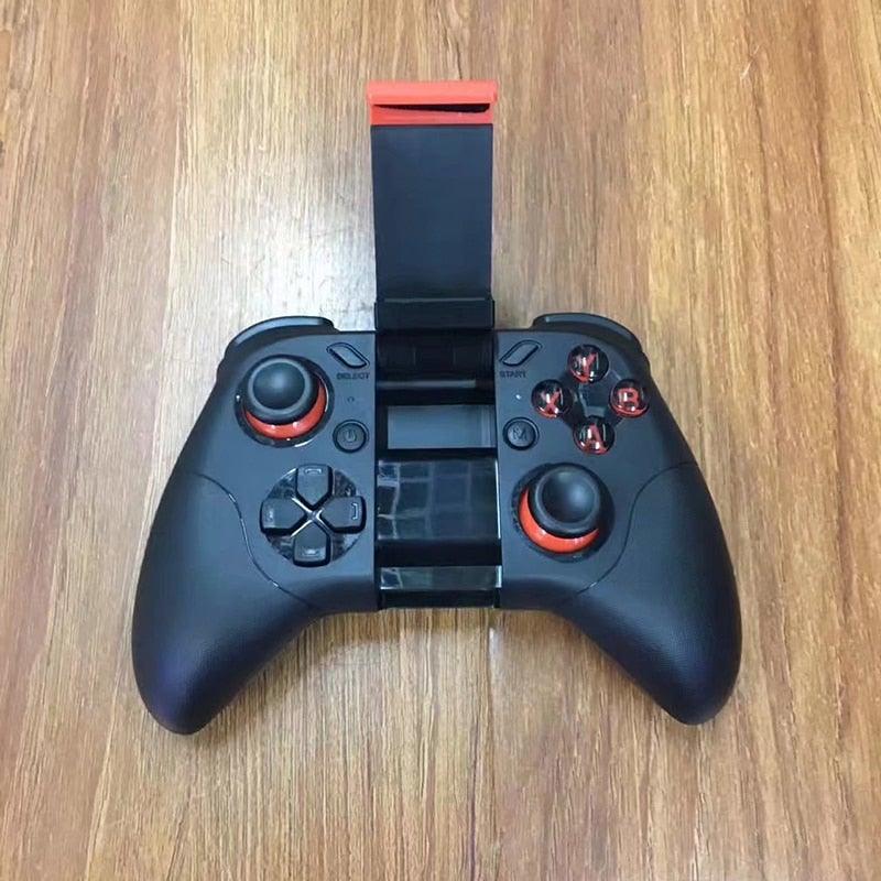 Black Solid Bluetooth Joystick Smartphone Trigger Gamepad Controller Compatible With TV PC Laptop - STEVVEX Game - 221, all in one game controller, best quality joystick, bluetooth wireless gamepad, compatible with mobile phone, controller for mobile, Controller For Mobile Phone, controller for pc, game, Game Controller, Game Pad, game pad for phone, Game Pads for mobile, Game Pads for phone, gamepad controller, gamepad joystick, joystick, joystick for games - Stevvex.com