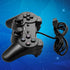 Black Solid Wired Vibration Joystick Gamepad Handle Controller Compatible With PC Laptop Computer - STEVVEX Game - 221, best quality joystick, controller for pc, game, Game Controller, Game Pad, gamepad joystick, joystick, joystick for games, lightweight Game Pad, portable Game Pad, Quality Game Pad, Simple Controller, Simple Game Controller, sustainable joystick - Stevvex.com