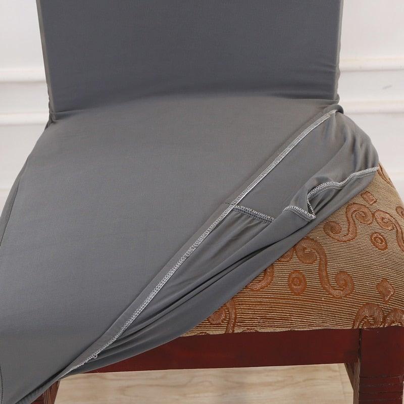 Black Spandex elastic wedding Chair Covers Anti-dirty housse de chaise office hotel chair cover seat  Chair Covers Protector Seat Case Chair Cover Seat Protector Super Fit Slipcover Stretch Removable Washable