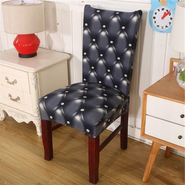 Black Spandex elastic wedding Chair Covers Anti-dirty housse de chaise office hotel chair cover seat  Chair Covers Protector Seat Case Chair Cover Seat Protector Super Fit Slipcover Stretch Removable Washable