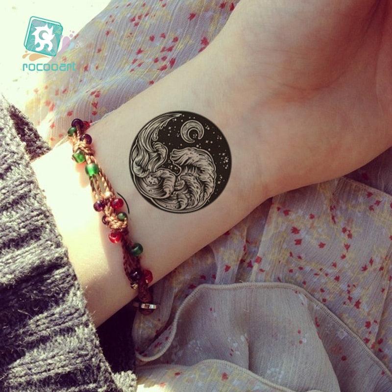 Black Temporary Waterproof Tattoo Sticker Mountains Tree Body Decoration Elegant Stylish Design - STEVVEX Beauty - 103, Arm Tattoo, Beauty, Black Tattoos, Body Tattoo, Fashion Tattoo, Girls Tattoo, Leg Tattoo, Luxury Tattoo, Men Tattoo, Modern Tatoos, Modern Tattoo, Moon Tattoo, Mountains Tattoo, Nature Tattoo, Small Tattoo, Stylish Tattoo, Tattoo, Waterproof Tattoo, Women Tattoo, Womens Tattoo - Stevvex.com