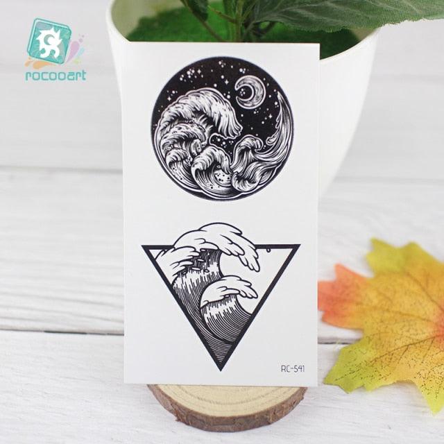 Black Temporary Waterproof Tattoo Sticker Mountains Tree Body Decoration Elegant Stylish Design - STEVVEX Beauty - 103, Arm Tattoo, Beauty, Black Tattoos, Body Tattoo, Fashion Tattoo, Girls Tattoo, Leg Tattoo, Luxury Tattoo, Men Tattoo, Modern Tatoos, Modern Tattoo, Moon Tattoo, Mountains Tattoo, Nature Tattoo, Small Tattoo, Stylish Tattoo, Tattoo, Waterproof Tattoo, Women Tattoo, Womens Tattoo - Stevvex.com