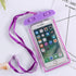 Black Universal Waterproof Phone Case Water Proof Bag Mobile Cover For iPhone 12 11 Pro Max 8 7 Waterproof Phone Bag Waterproof Phone Case With Lanyard for iPhone Case & Strap