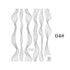 Black White 3D Nail Stickers Metal Gold Silver Geometric Tassel Strip Line Adhesive Transfer Decals Nail Art Design  Gold Silver Metal Nail Sticker  Metallic Curve Strip Line Nail Decal Self-Adhesive 3D Wave Design Nail Tips Decorations Manicure for Women