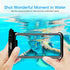 Black White Full View Waterproof Case for Phone Underwater Snow Transparent Swimming Pouch Big Mobile Phone Covers Waterproof Mobile Phone Case Underwater Waterproof Iphone Case