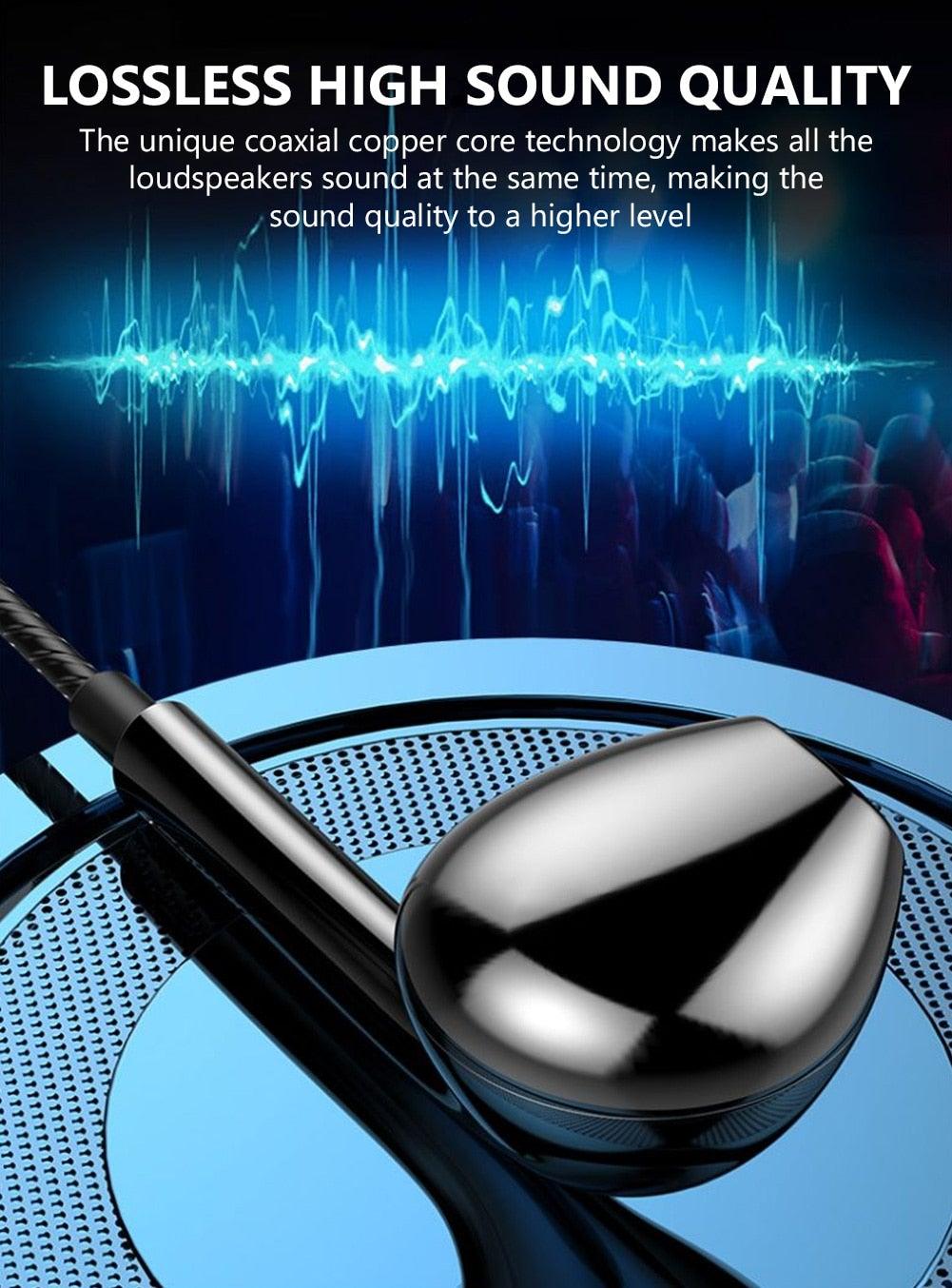 Black White Sport Earbuds Wired Headphones With Bass Mobile Phone Earphone Wire Stereo Headset Mic Music Earphones Wired Earbuds Noise Isolating in-Ear Headphones Earphones with Mic Volume Control 3.5mm Plug for Sports Workout Compatible