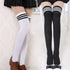 Black White Striped Long Over Knee Thigh High Cotton Socks Over The Knee Stockings For Ladies Warm Knee Socks for Women - ALLURELATION - 500, adult socks, anime socks, basketball socks, bike socks, breathable socks, casual socks, colorful socks, cotton socks, cute socks, cycling socks, female socks, footbal socks, footwear, long socks, over knee socks, school socks, short socks, Socks, socks for girls, socks for women, socks outdoor socks, stockings, thigh high socks, Women socks - Stevvex.com